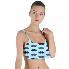 Beard Pattern Layered Top Bikini Top 