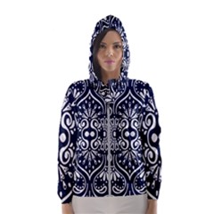 Mandala Pattern Women s Hooded Windbreaker by designsbymallika