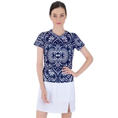 Mandala Pattern Women s Mesh Sports Top