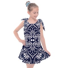 Mandala Pattern Kids  Tie Up Tunic Dress by designsbymallika