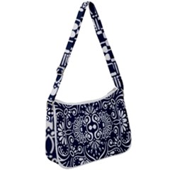 Mandala Pattern Zip Up Shoulder Bag