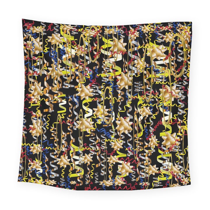 Festive And Celebrate In Good Style Square Tapestry (Large)