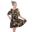 Festive And Celebrate In Good Style Kids  Shoulder Cutout Chiffon Dress View1