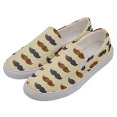 Beard Pattern Men s Canvas Slip Ons