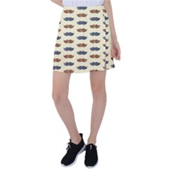 Beard Pattern Tennis Skirt