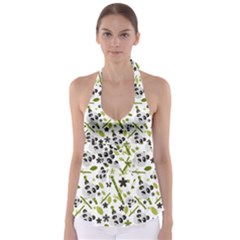 Panda Love Babydoll Tankini Top by designsbymallika