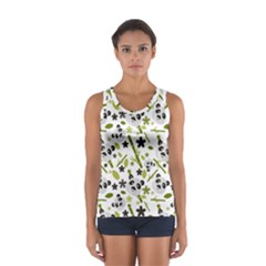 Panda Love Sport Tank Top  by designsbymallika