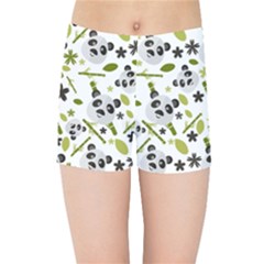 Panda Love Kids  Sports Shorts by designsbymallika