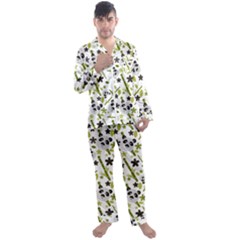 Panda Love Men s Satin Pajamas Long Pants Set by designsbymallika