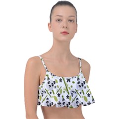 Panda Love Frill Bikini Top