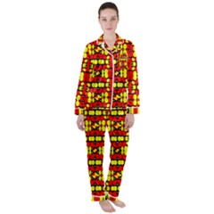 Rby 83 Satin Long Sleeve Pyjamas Set by ArtworkByPatrick