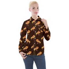 Pizza Is Love Women s Long Sleeve Pocket Shirt