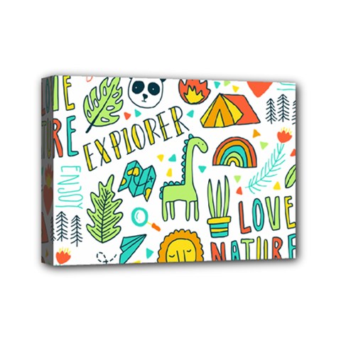 Traveller Explorer Mini Canvas 7  X 5  (stretched) by designsbymallika