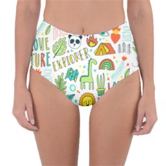 Traveller Explorer Reversible High-waist Bikini Bottoms by designsbymallika