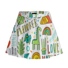 Traveller Explorer Mini Flare Skirt by designsbymallika