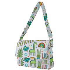 Traveller Explorer Full Print Messenger Bag (s) by designsbymallika