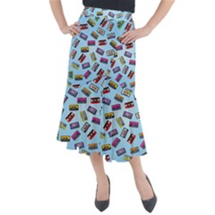 Retro Look Midi Mermaid Skirt