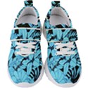 Blue Winter Tropical Floral Watercolor Kids  Velcro Strap Shoes View1