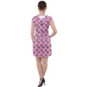 Patchwork Heart Pink Drawstring Hooded Dress View2