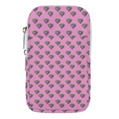 Patchwork Heart Pink Waist Pouch (small)