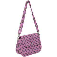 Patchwork Heart Pink Saddle Handbag by snowwhitegirl