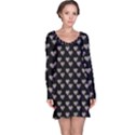 Patchwork Heart Black Long Sleeve Nightdress View1