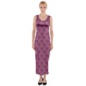 Heart Face Mauve Fitted Maxi Dress View1