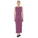 Heart Face Mauve Fitted Maxi Dress View2