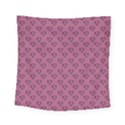 Heart Face Mauve Square Tapestry (Small) View1