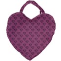 Heart Face Mauve Giant Heart Shaped Tote View2