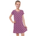 Heart Face Mauve Kids  Cross Web Dress View1