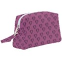 Heart Face Mauve Wristlet Pouch Bag (Large) View1