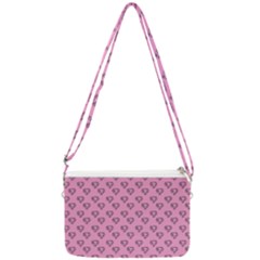 Heart Face Pink Double Gusset Crossbody Bag by snowwhitegirl