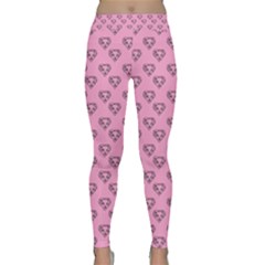 Heart Face Pink Classic Yoga Leggings by snowwhitegirl