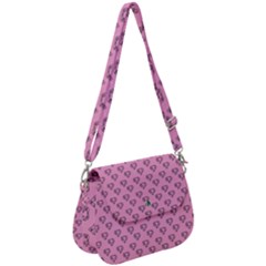 Heart Face Pink Saddle Handbag by snowwhitegirl