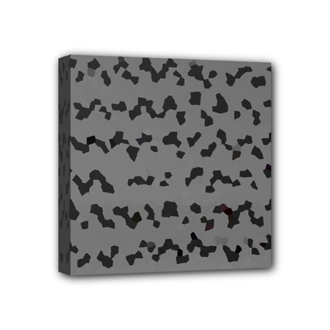 Mosaique Noir/gris Mini Canvas 4  X 4  (stretched) by kcreatif