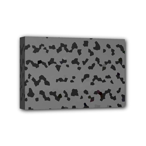 Mosaique Noir/gris Mini Canvas 6  X 4  (stretched) by kcreatif