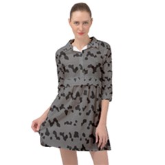 Mosaique Noir/gris Mini Skater Shirt Dress by kcreatif