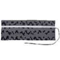 Mosaique Noir/Gris Roll Up Canvas Pencil Holder (M) View2