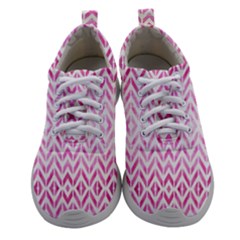 Chevrons Abstrait Rose Women Athletic Shoes