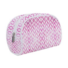 Chevrons Abstrait Rose Makeup Case (small)