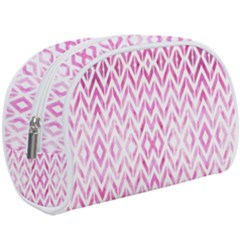 Chevrons Abstrait Rose Makeup Case (large) by kcreatif