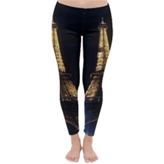 Tour Eiffel Paris Nuit Classic Winter Leggings by kcreatif