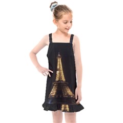 Tour Eiffel Paris Nuit Kids  Overall Dress by kcreatif