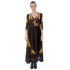 Tour Eiffel Paris Nuit Button Up Maxi Dress by kcreatif