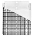 Pattern Carreaux Noir/Gris Duvet Cover (Queen Size) View1