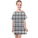 Pattern Carreaux Noir/Gris Kids  One Piece Chiffon Dress View1