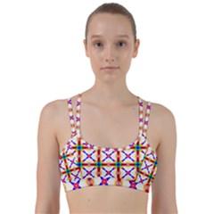 Rainbow Pattern Line Them Up Sports Bra