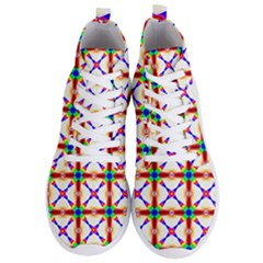 Rainbow Pattern Men s Lightweight High Top Sneakers