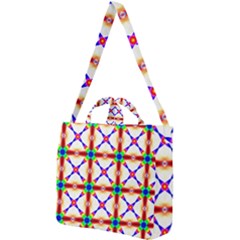 Rainbow Pattern Square Shoulder Tote Bag